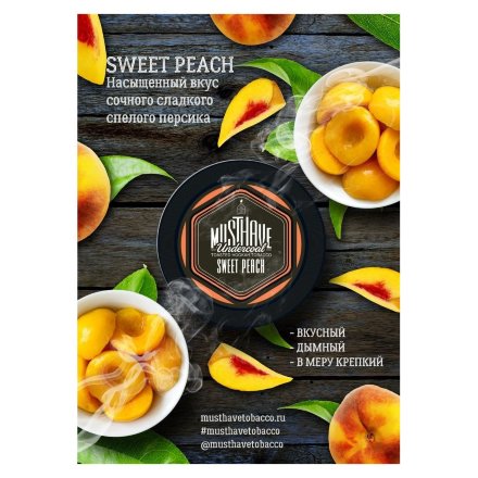 Табак Must Have - Sweet Peach (Сладкий Персик, 125 грамм)