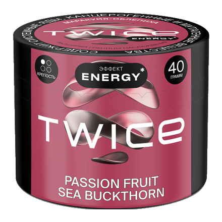 Табак Twice - Passion Fruit-Sea Buckthorn (Маракуйя и Облепиха, 40 грамм)