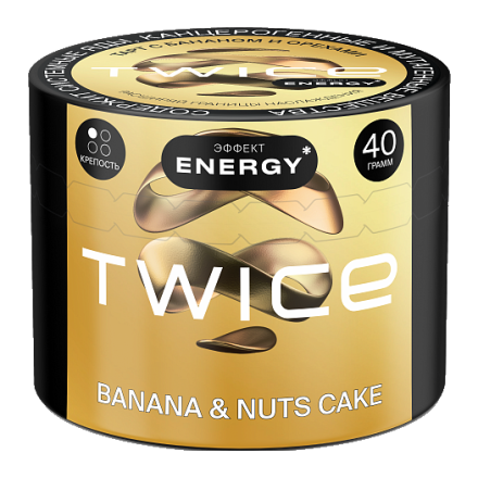 Табак Twice - Banana &amp; Nuts Cake (Тарт с Бананом и Орехами, 40 грамм)