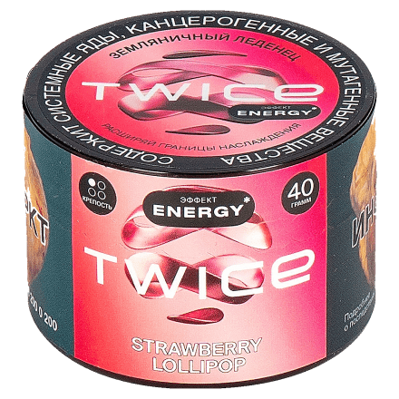 Табак Twice - Strawberry Lollipop (Земляничный Леденец, 40 грамм)