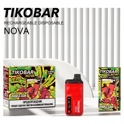 TIKOBAR Nova - Арбузная Жвачка (Watermelon Bubble Gum, 10000 затяжек)