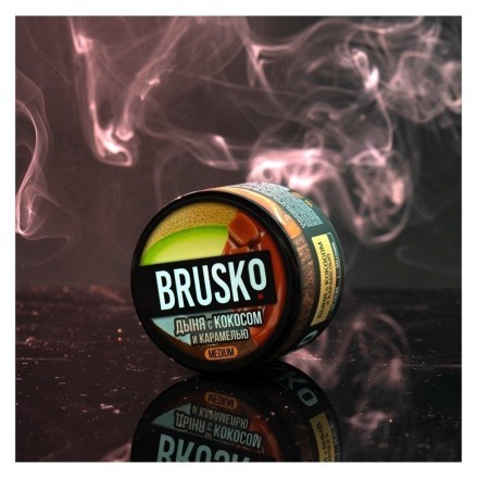 Смесь Brusko Medium - Дыня с Кокосом и Карамелью (250 грамм)