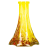 Колба Vessel Glass - Пирамида (Красно-Салатовая Крошка)