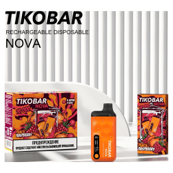 TIKOBAR Nova - Персик Малина (Peach Raspberry, 10000 затяжек)