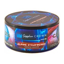 Табак Sapphire Crown - Alpine Strawberry (Земляника, 25 грамм)