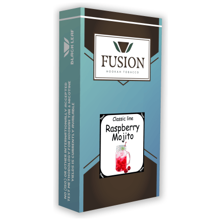 Табак Fusion Classic - Raspberry Mojito (Малиновый Мохито, 100 грамм)