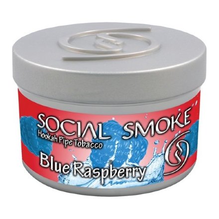 Табак Social Smoke - Blue Raspberry (Синяя Малина, 250 грамм)