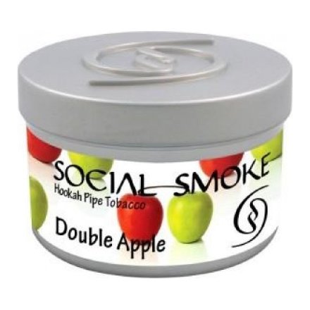Табак Social Smoke - Double Apple (Двойное Яблоко, 250 грамм)