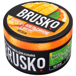 Смесь Brusko Medium - Манго с Апельсином и Мятой (250 грамм)