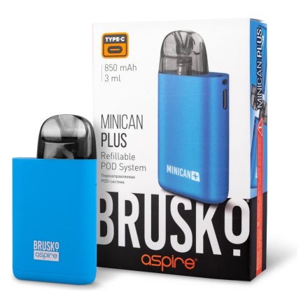 Электронная сигарета Brusko - Minican Plus (850 mAh, Синий)