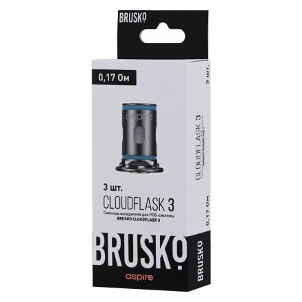 Испарители для Brusko Cloudflask 3 (0.17 Ом, 3 шт.)