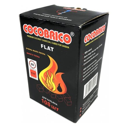Уголь Cocobrico Flat (25 мм, 108 кубиков)