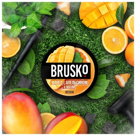Смесь Brusko Medium - Манго с Апельсином и Мятой (50 грамм)