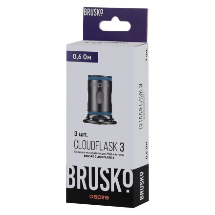 Испарители для Brusko Cloudflask 3 (0.6 Ом, 3 шт.)