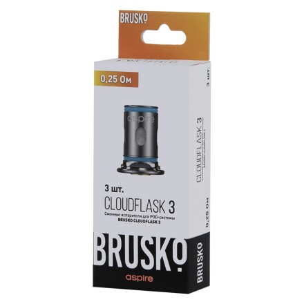 Испарители для Brusko Cloudflask 3 (0.25 Ом, 3 шт.)