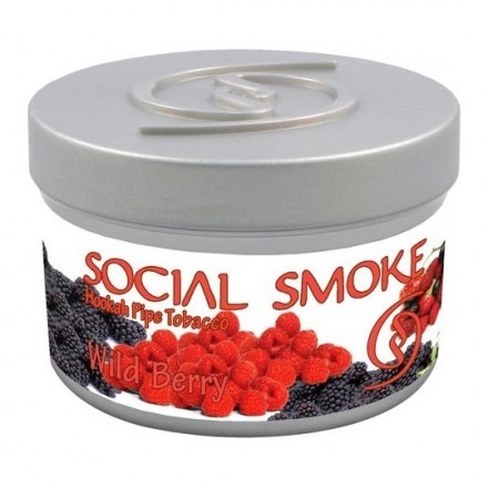 Табак Social Smoke - Wildberry (Лесные Ягоды, 250 грамм)