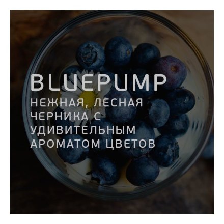Табак Twelve - Blue Pump (Черника, 100 грамм, Акциз)